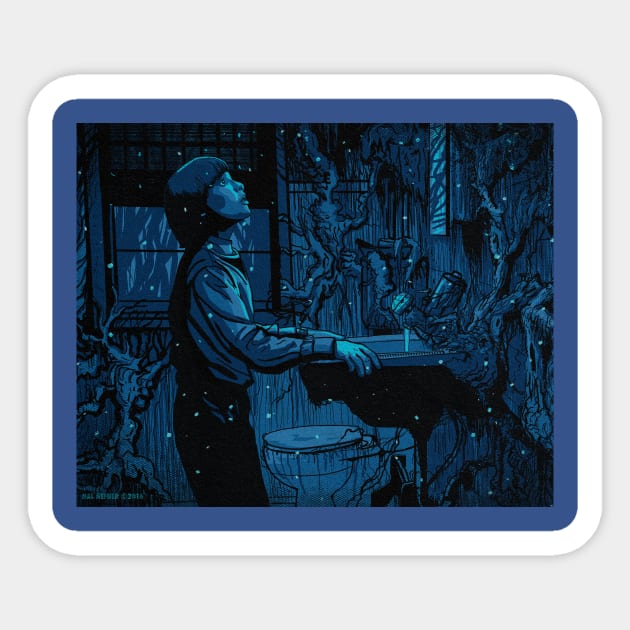 WILL IN THE UPSIDE DOWN Sticker by HalHefner